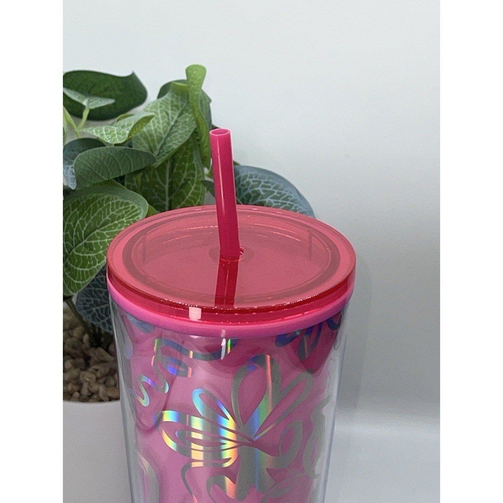 Starbucks Holiday 2023 Hot Pink With Silver Ribbon Color Change Venti Tumbler - Picture 6 of 9